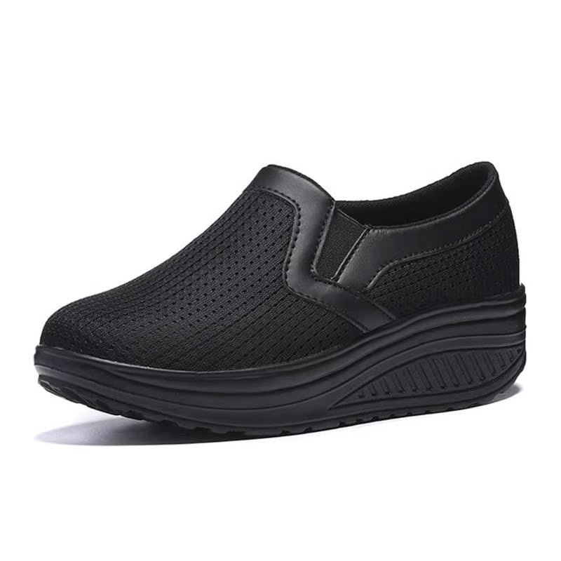 Baskets Plates Confortables Femme