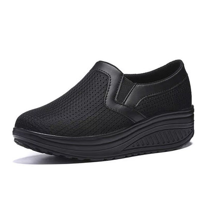 Baskets Plates Confortables Femme