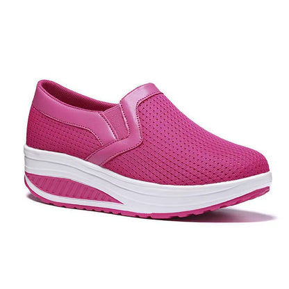 Baskets Plates Confortables Femme