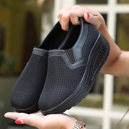 Baskets Plates Confortables Femme
