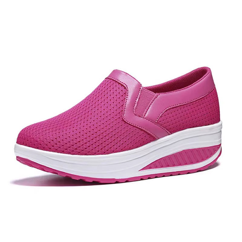 Baskets Plates Confortables Femme