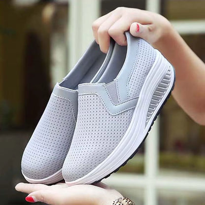 Baskets Plates Confortables Femme
