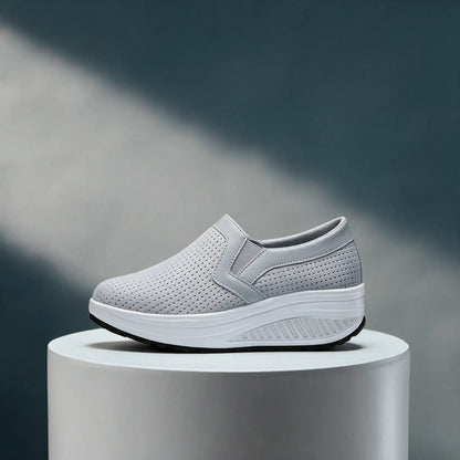 Baskets Plates Confortables Femme
